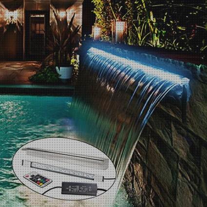 Cascada acrílica SIN LED para piscina (300 mm - lengüeta 120 mm)