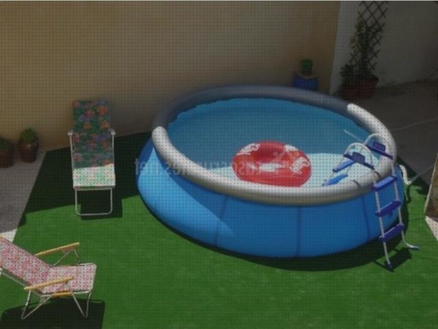 Review de cesped artificial piscina hinchable
