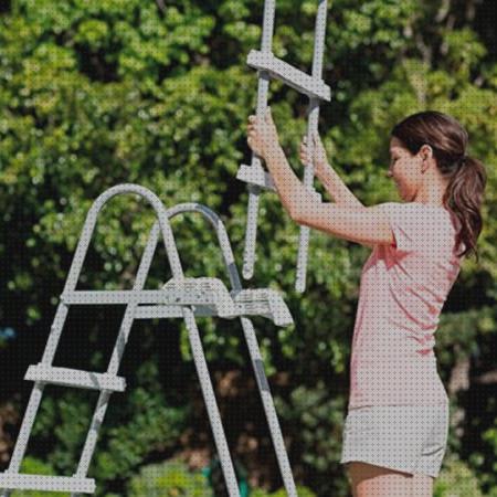 Review de escalera piscina 107 cm
