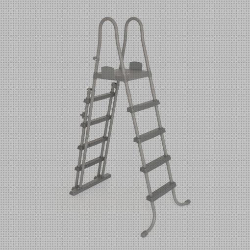 Review de escalera piscina desmontable intex