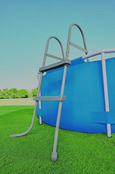 Review de escalera piscina intex