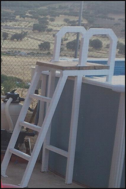 Review de escalera tarima madera piscinas desmontables