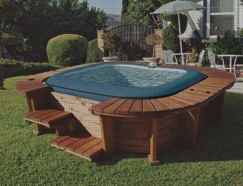 Las mejores piscina madera jacuzzi hinchable forrado madera