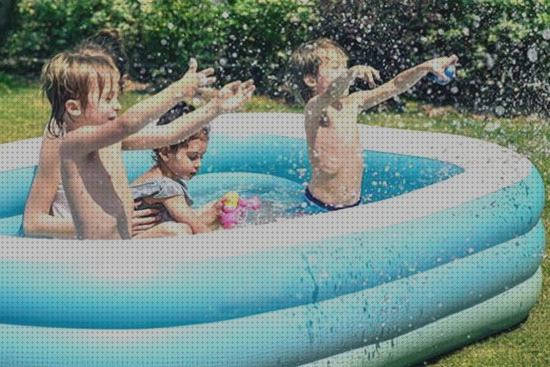 Review de piscina con 4 espalderos hinchables