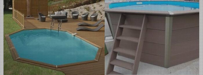 Las mejores rattan piscina desmontable gre ovalada rattan 500x350x132