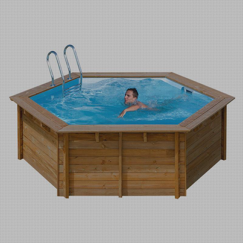 Review de piscina hexagonal desmontable cubierta interior