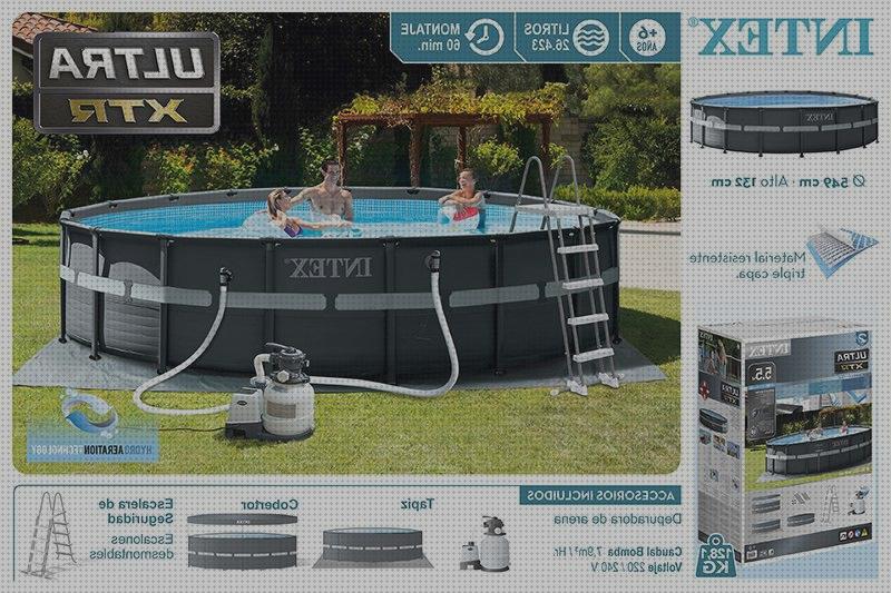 Las mejores ofertas desmontables piscinas piscinas desmontables con bomba y escalera ofertas