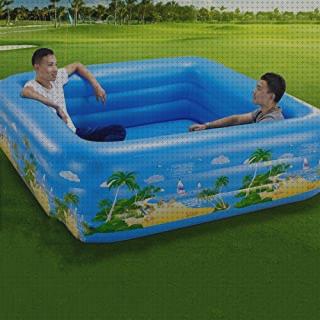 Las mejores rectangulares hinchables soporte piscinas hinchables rectangulares